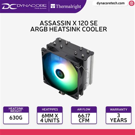 Thermalright Assassin X Refined Se Argb Cpu Air Cooler Shopee