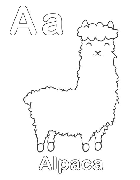 Alphabet Coloring Pages - Etsy