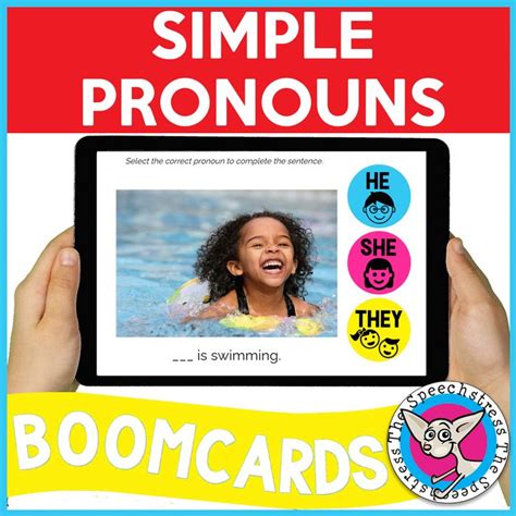 Simple Pronouns Boom Cards Speech Therapy Materials Expanding