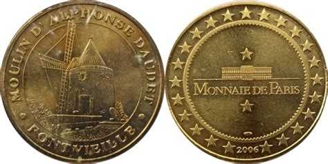 Monnaie De Paris Tourist Token Fontveille Moulin D Alphonse Daudet