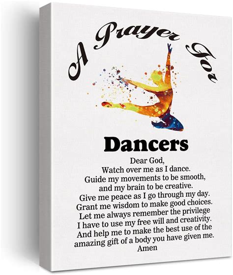 Amazon LEXSIVO A Dancer S Prayer Canvas Home Wall Art Decor