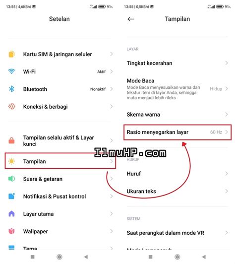 Cara Mengaktifkan Layar Hz Atau Hz Di Xiaomi Redmi Note Ilmuhp