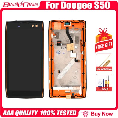 Bingyoning pantalla táctil para Doogee S50 repuesto de montaje de