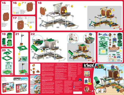 Super Mario Tanooki Mario Building Set Knex Parts