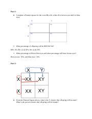 Punnett Squares Assignment Docx Part 1 Complete A Punnett Square For