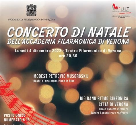 Biglietti Per Il Concerto Di Natale Dell Accademia Filarmonica Di