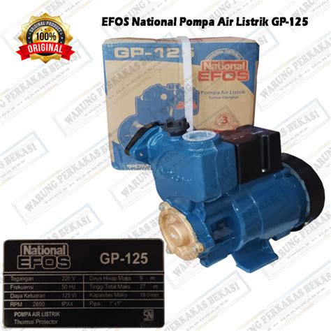 EFOS National GP 125 Mesin Pompa Air Listrik Murah Water Pump GP125