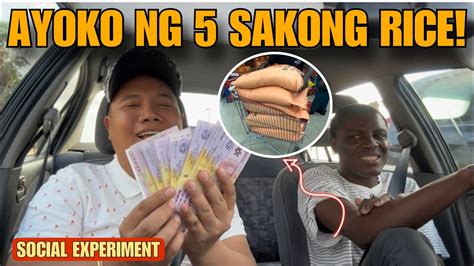 AYOKO NG 5 SAKONG BIGAS 100 000 Cfas 10 000 Pesos GUSTO KO YouTube