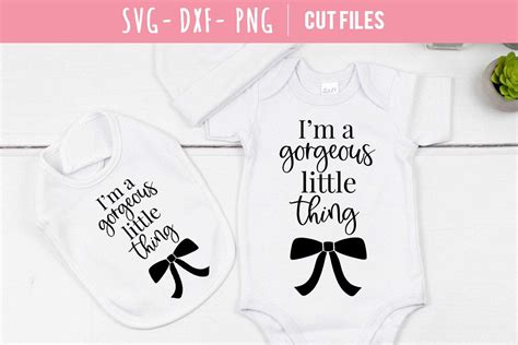 Baby Girl Onesie Svg Bundle Files Dxf Png New Baby Svg Etsy