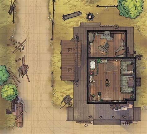 The Wild West Sheriff S Office Battle Map Minute Tabletop West