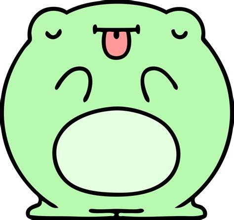 cartoon of a cute frog 12550219 Vector Art at Vecteezy