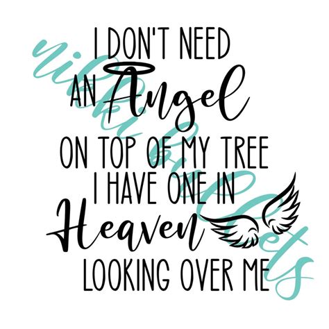 I Dont Need An Angel On Top Of My Tree Svg Etsy