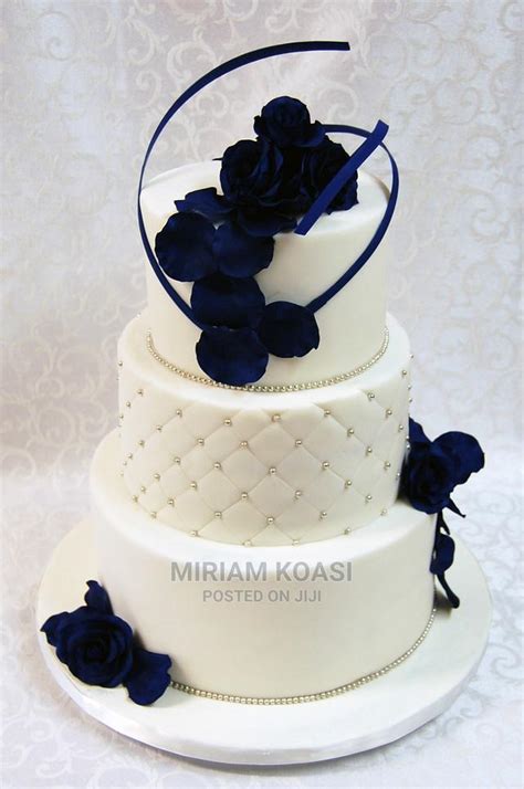 The Promo Most Beautiful Three Tiers Wedding Cake In Adenta Wedding