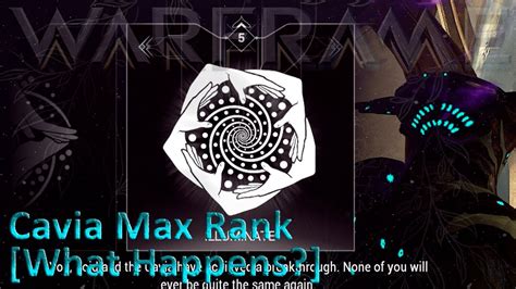 Warframe Cavia Max Rank What Happens Spoiler Warning YouTube