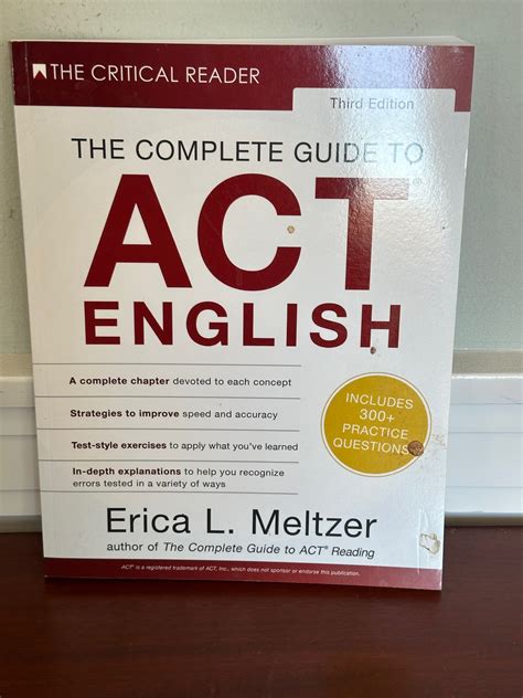 The Complete Guide To Act English Rd Edition