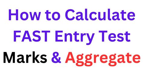 How To Calculate FAST Entry Test Marks I How To Calculate FAST