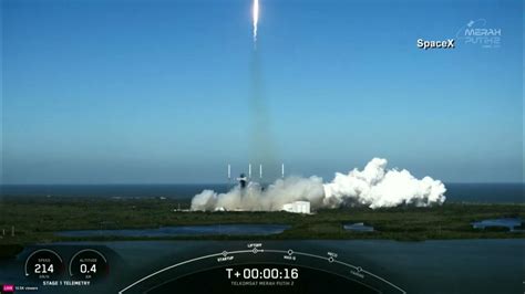 Spacex Launches Indonesian Communications Satellite Youtube