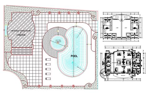 Swimming Pool Plan Autocad Drawing Swimming Pool Plan Pool Design