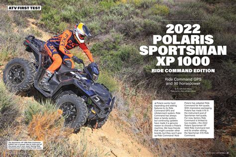 Atv First Test Polaris Sportsman Xp Ride Command Edition