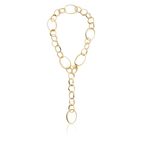 Collana Donna Catena In Argento Dorato Unoaerre Gioielli