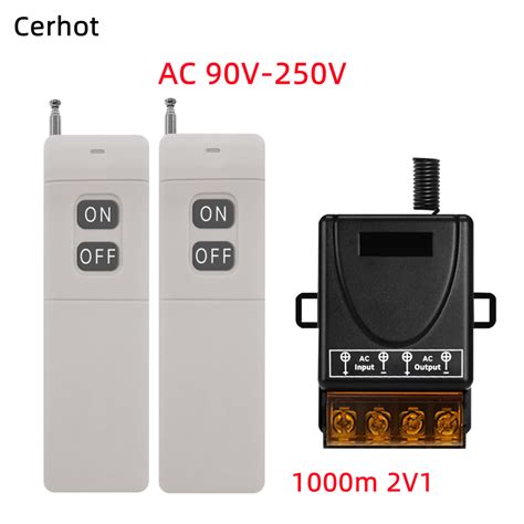 Cerhot Wireless Remote Switch AC 85 250V30A 5000W Relay Wireless RF