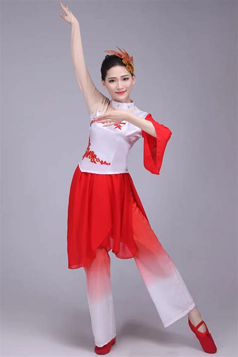 Chinese Folk Dance Costumes Yangko Dance Clothing Adult Female Square Dance Classical Fan Drum