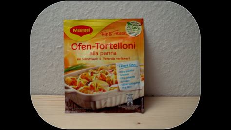 Maggi Ofen Tortelloni Alla Panna Getestet Von WieEsWohlSchmeckt Deutsch