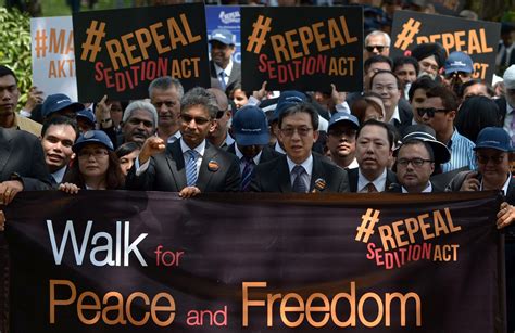 Malaysian Premier Says Sedition Act Will Stand The New York Times