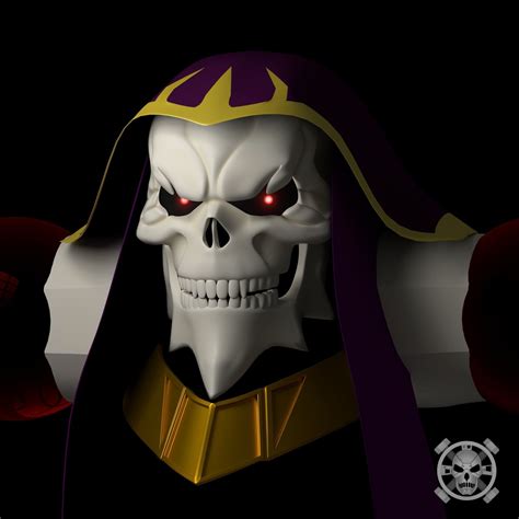 Ainz Ooal Gown Head 3d Model 3d Printable Cgtrader