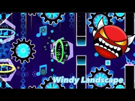 Insane Demon Windy Landscape 100 Geometry Dash YouTube