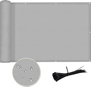 Amazon Sunlax X Light Gray Waterproof Balcony Privacy