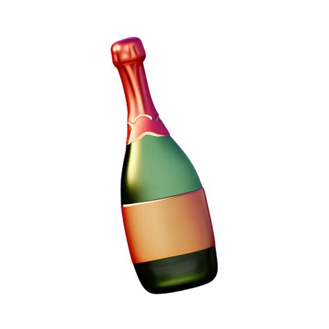 Champagne 3d Rendering Icon Illustration 28581240 PNG