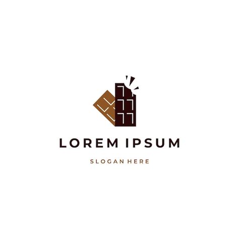 Premium Vector Chocolate Bar Logo Design On Isolated Background