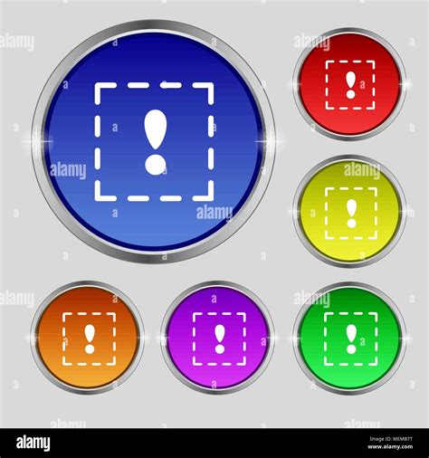 El Signo De Exclamaci N En Un Icono Cuadrado Firmar S Mbolo Redondo En