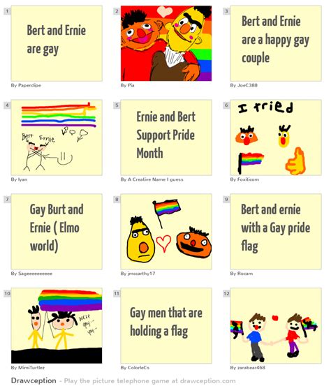 Bert And Ernie Are Gay Drawception