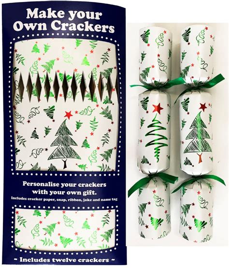 Set Of Flat Pack Make Your Own Christmas Crackers Assorted