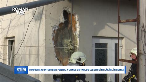 Pompierii au intervenit pentru a stinge un tablou electric în flăcări