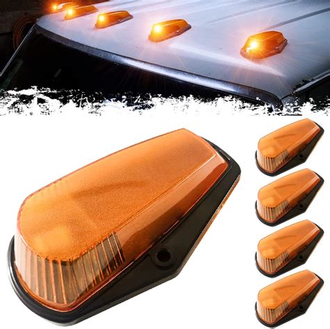 Amazon True Mods Amber Led Teardrop Cab Marker Light Kit Chrome