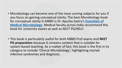 PPT Apurba Sastrys Microbiology Book For MBBS NEET PG PowerPoint