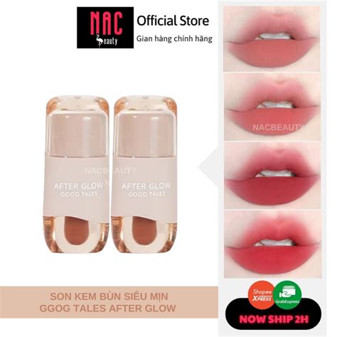 Sẵn Son kem bùn mịn như nhung Gogo Tales After Glow vỏ nude GT467 GOGOTALES NAC BEAUTY