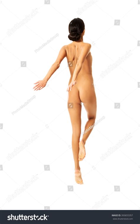 Nude Woman Jumping Joy Stock Photo 393655357 Shutterstock