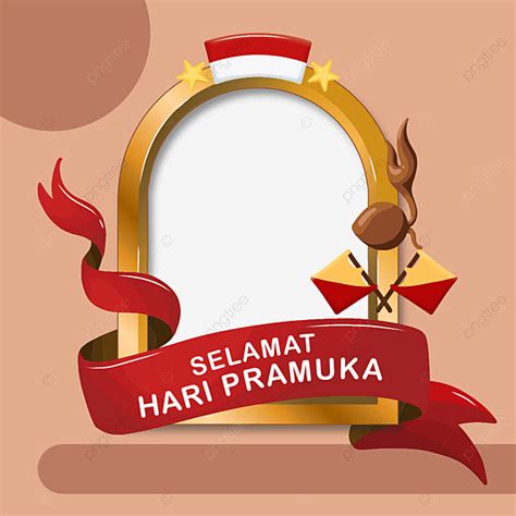 Celebrate Cute Clipart Vector Cute Twibbon For Indonesian Hari Pramuka