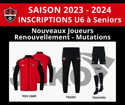 Actualité Inscriptions pour l ACG saison 2023 2024 club