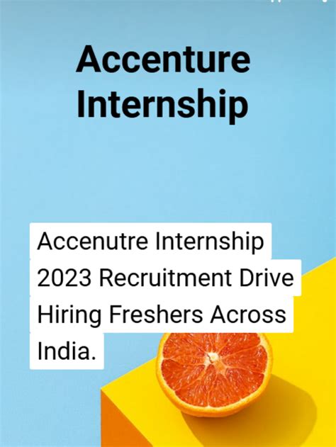 Accenutre Internship Recruitment Hiring Freshers Kickcharm Blog