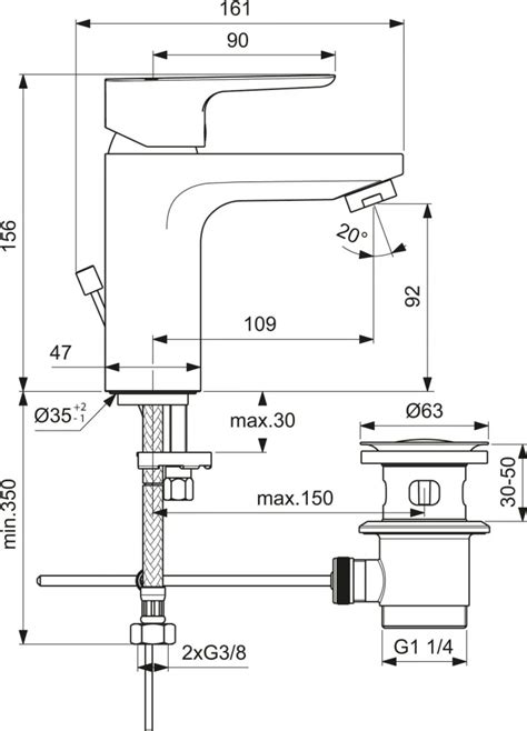 Baterija Za Lavabo IDEAL STANDARD CERAPLAN III Aqua Casa