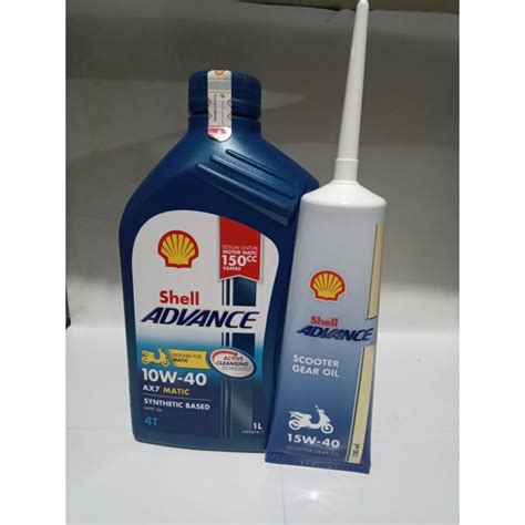 Jual Oli Shell Advance Ax Biru Bebek Sport Matic Original