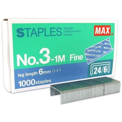 Jual Ecer Isi Staples No 3 Merk Max Isi Stapler Besar Max Jakarta