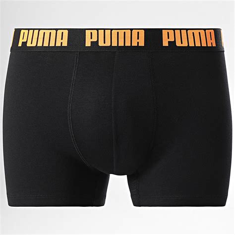 Puma Lot De 2 Boxers 701226387 Noir Orange LaBoutiqueOfficielle