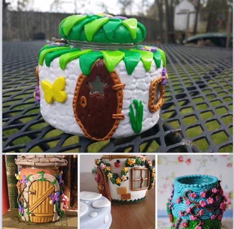 Decorate Jars With Polymer Clay Personally I Am In Love With This Idea ️😍 ️ Musely