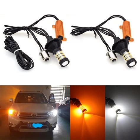 Katur 2pcs BAU15S PY21W LED Turn Signal Bulbs 1156 150 Degree Canbus No